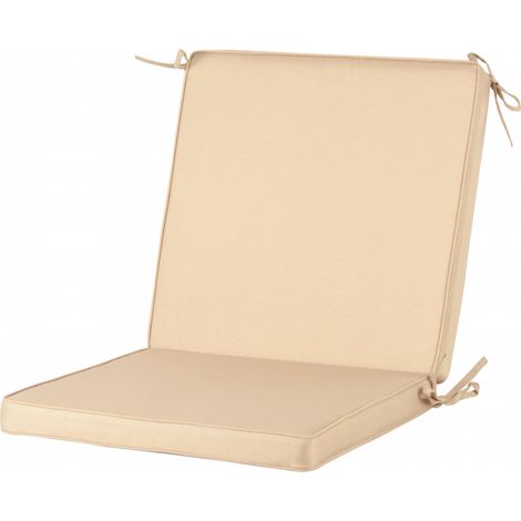 Coussin de chaise - L 92 x l 49,5 x H 5,7 cm - Crème - Livraison gratuite (1/3)