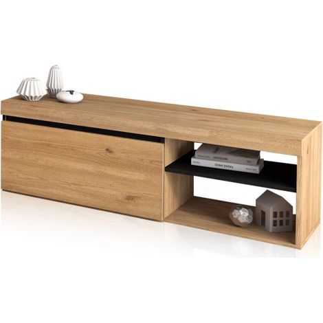 Mueble TV Ebos 120 Roble Nude - Ceniza (ancho) x 40cm (alto) (1/5)