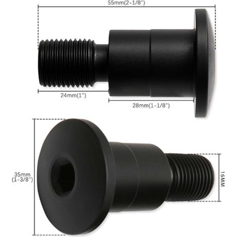 GOOFIT Motorcycle Accessories Balance Shifter Scooter Decorative Handlebar Plug Steering Shifter Plug (1/4)
