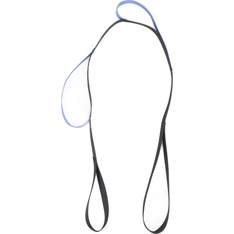 Sangle de levage en nylon pour personnes âgées, avec boucle de pied et poignée, aide à la marche, couleur bleue. (1/4)