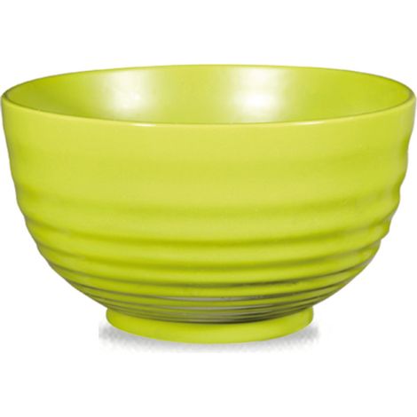 Bol à salade ondulé en émail vert - 1180 ml - Finedine