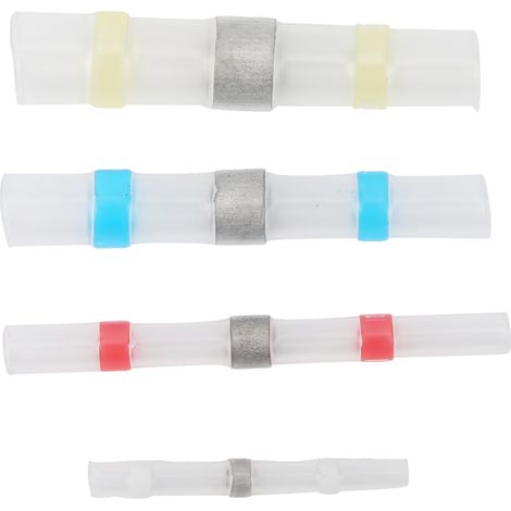 Lot de 100 anneaux de soudure, gaines thermorétractables, bornes de connexion isolantes colorées (1/5)