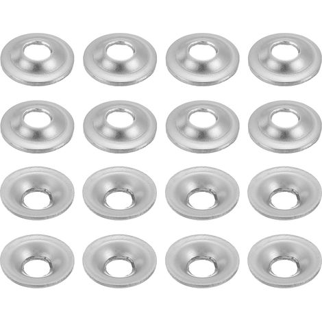 16 Pcs M4 Rondelles Inox 1x12mm Acier Inoxydable 304 Rondelle d'Arbre pour Meuleuse d'Établi, Polisseuse à Brosse Métallique, Argenté (1/5)