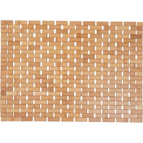 Rutschfeste Duschmatte – Bambus-Badematte – Badematte aus Holz – Duschwanne aus Holz – rutschfeste Badewannenmatte