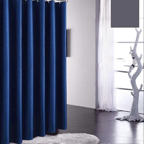 Wasserdichter Duschvorhang Badezimmer Duschvorhang-Einlage-150x180cm-Navy Blue
