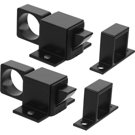 à ressort automatique en alliage d aluminium noir lot de 4 (1/5)