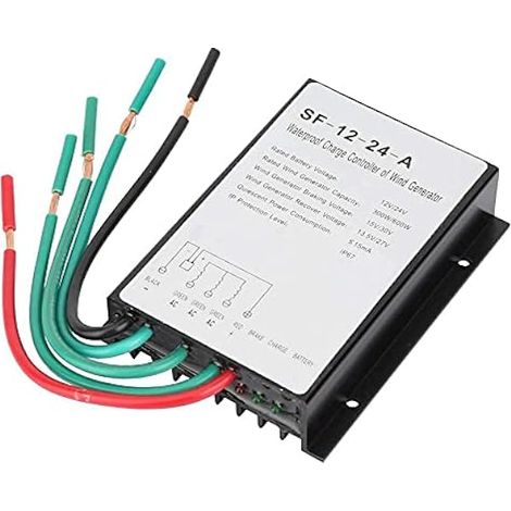 Contrôleur de charge éolienne 12V/24V, 300W/600W étanche pour système (1/5)
