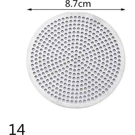 (14-8.7cm)1Pc Round 304 Stainless Steel Sink Strainer Drains Cover Hair Filter Kitchen Bathroom Balcony Toilet Sewer Isolation Net (1/4)