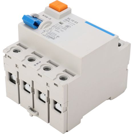 Disjoncteur différentiel BERM® ML1E-63 3P+N 32A 400V, interrupteur automatique miniature homologué, protection contre les fuites de courant, triphasé + neutre, usage industriel et résidentiel, disposi (1/5)