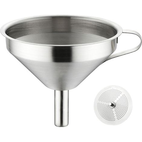 Entonnoir - Acier Inoxydable 304 - Pour Vin Liquides Et Poudres - Usage Cuisine Maison Cave À Vin - 1 Pièce (1/5)