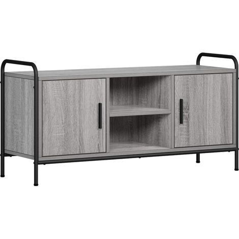 TV Cabinet 99 x 33 x 50 cm Grey Sonoma Engineered Wood vidaXL (1/5)