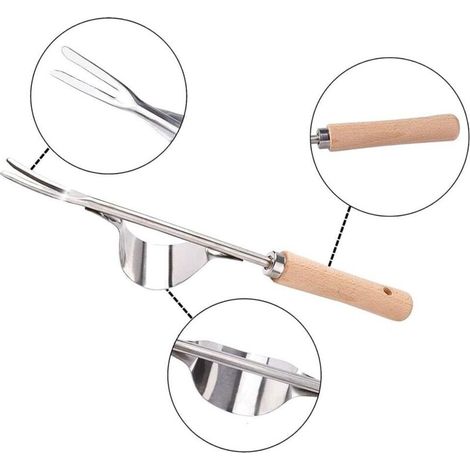 Attrezzo manuale per diserbare, forca da giardino, diserbante manuale per giardino, resistente espulsore manuale in acciaio inossidabile per diserbare e rimuovere i denti di leone (1/4)