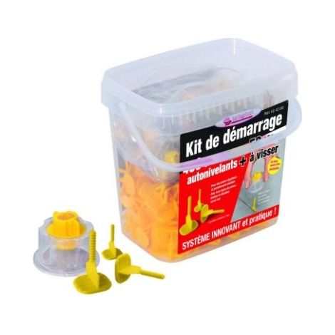 Taliaplast – Kit de 400 croisillons linéaires 2mm – Autonivelants pour carrelage 3 à 20mm – Têtes claires réutilisables pour pose rapide (1/2)