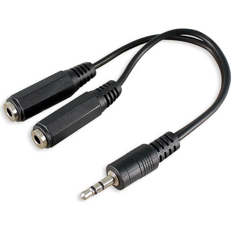 Cordon répartiteur Jack 3,5 mm 1 mâle/2 femelles - SEDEA - 914650 (1/4)