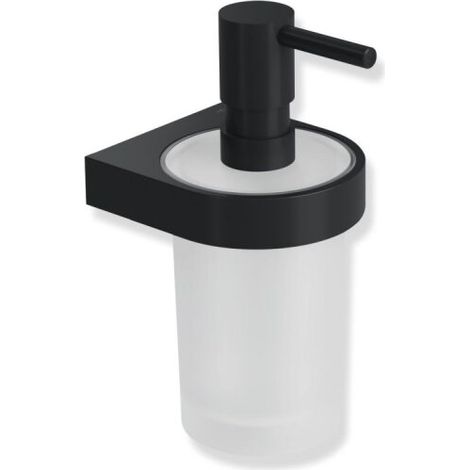 HEWI 800.06.11065 Distributeur de savon liquide DC en verre avec support Système 800 (1/2)