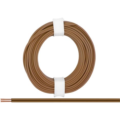 Donau Elektronik 218-88 Litze 2 x 0.14 mm² Braun 5 m