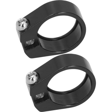 Lot de 2 colliers de serrage de tige de selle en alliage d'aluminium de 31,8 mm pour VTT et vélo de route (1/5)