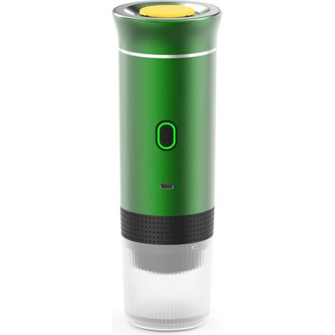 3-in-1 Tragbare Espressomaschine für Camping und Reisen – Espresso – Nespresso – Dolce Gusto – Gemahlener Kaffee – Wiederaufladbar – Grün (1/4)