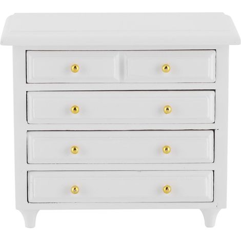 Meuble miniature à tiroirs pour maison de poupée à l'échelle 1/12, mobilier de chambre et de salon, décoration (1/5)