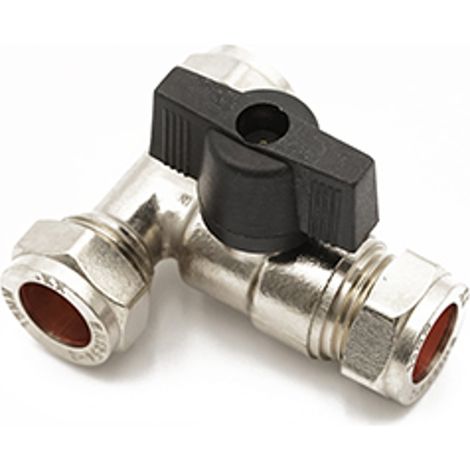 Primaflow QQL Iso Valve Tee 15mm CP, Lever (1/2)