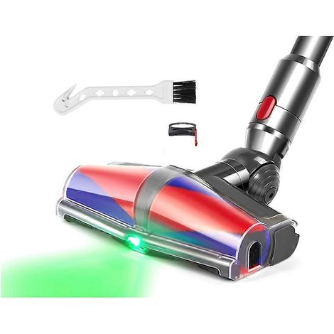 Tête de nettoyage à rouleau souple LED compatible avec les aspirateurs V15, V11, V10, V8 et V7, éclairant la poussière et les débris cachés. (1/5)