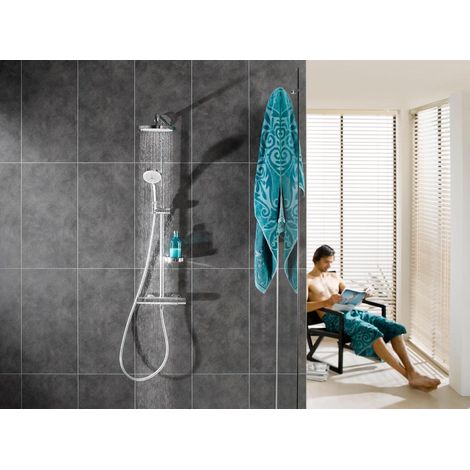 DUMAWALL Wandfliese aus PVC, mattgrau, mystisch, L 65 x B 37,5 cm, Stärke 5 mm DUMAPLAST (1/5)