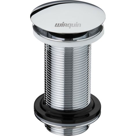 Wirquin – Bonde de lavabo laiton chromé à fermeture Quick clac – Installation simplifiée – Résistance à la corrosion – Écoulement optimal