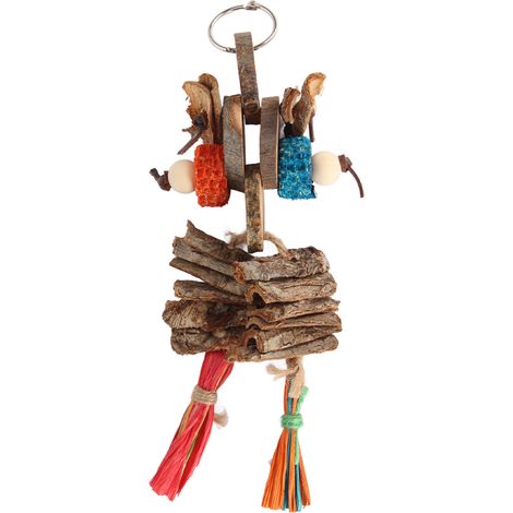 Jouets à mâcher pour oiseaux, morsure suspendue, déchiquetage, recherche de nourriture pour oiseaux de taille moyenne et petite, perruche calopsitte (1/5)