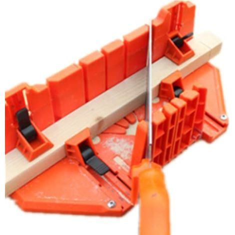 – Gehrunglade aus Kunststoff 35,5 x 11 x 15 cm – Schnittwinkel 0° 22,5° 45° 90° – Rutschfeste Unterseite für präzise Schnitte (1/5)
