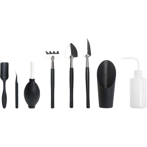 8 Pièces Mini Outils de Jardin Kit,Outils Succulentes,Ensemble Outils Jardinage,Outils de Bonsaï,Mini Outils De Jardinage,pour Les Plantes d'intérieur et Une Culture Professionnelle de bonsais (1/5)