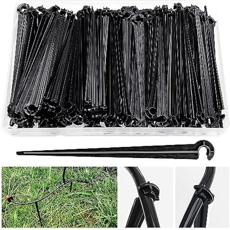 100 Pièces Piquets de Support de Tuyau D'irrigation, D'irrigation D'égouttement Support, Irriging Drip Support Stakes, pour Tube d'égouttement 4/7mm, pour Potagers, Jardins, Parterres (1/4)