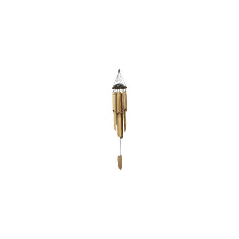 Windspiel aus Bambus, Mobile, Klangröhren, entspannendes Gartenspiel, Feng Shui-Türklingel, 60 cm - Crezuo