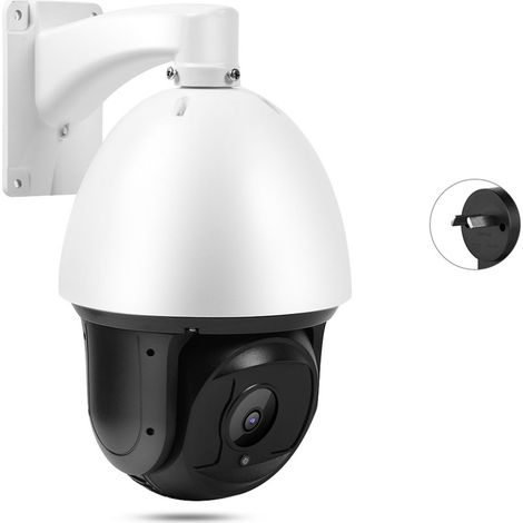 Caméra AHD PTZ 30X Zoom 1080P IP66, 100m Vision Nocturne, Coaxial 100m/328.08ft, 100-240V Prise AU PAL Système ONVIF (1/5)