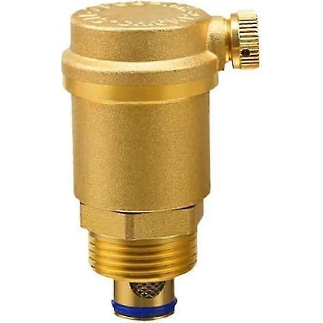 Purgeur d'air automatique rapide 20 mm DN15 en laiton (1 unité). Valve d'aération automatique compatible avec chaudière, radiateur et capteur solaire. (1/5)