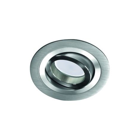 Empotrable redondo con foco basculante “Helium” GU10 (230V) IP20 Ø9,3cm fabricado en aluminio color aluminio (1/4)