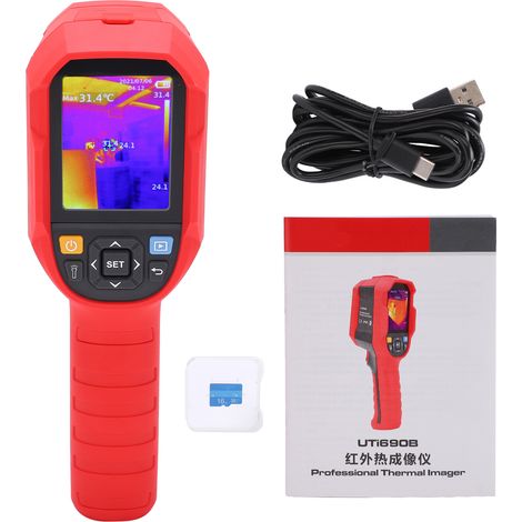 UTi690B Infrarot-Thermografie für Fußbodenheizung, hochempfindliche digitale Wärmebildkamera 20℃550℃, genaue Temperaturerfassung. (1/5)