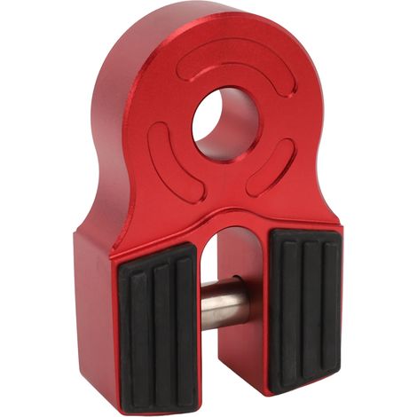 Support de crochet de treuil 6061 aluminium capacité 30000 LB ajustement universel pour ATV, UTV, SUV, pickups, camions rouge (1/5)