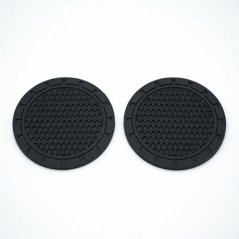 Posavasos de coche con logo TRD, borde negro antideslizantes, par (1/5)