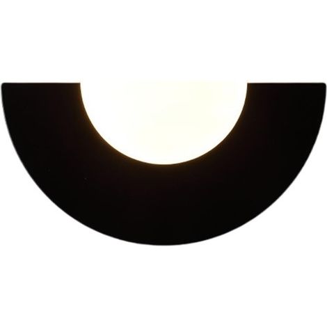 Applique murale LED design nordique – créative, pour chambre, couloir, salon et intérieur, installation facile Noir (1/5)