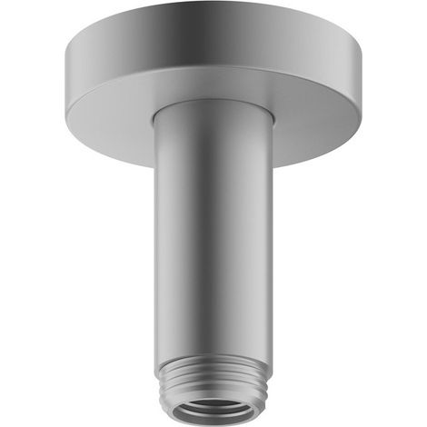 Bras de douche ELEGANCE pour raccordement plafond 1/2, saillie 100 mm, finition aluminium KEUCO