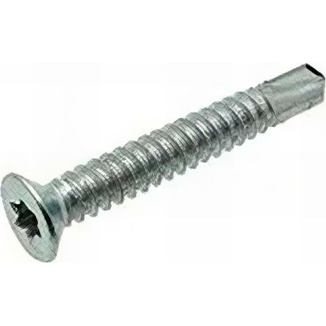 250 vis autoperceuses tête fraisée Torx 6,3 x 60 mm - Zingué Blanc - VAFFX6360002B