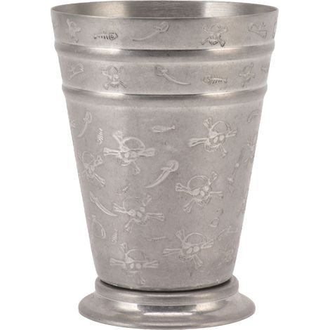 Verre à julep en acier inoxydable 304, verre à vin rouge gravé, shaker à cocktail, verre de bar, double trou, à gradins, petit modèle squelette (1/5)