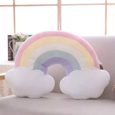 Regenbogenfarbenes Dekokissen fürs Kopfteil – Rot – Gewicht 0,46 kg (1/5)