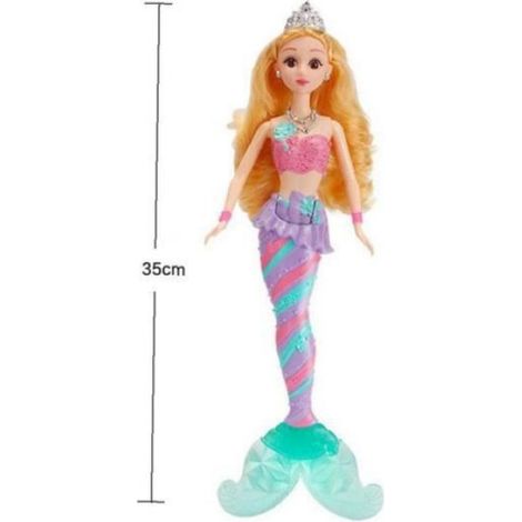 Poupée Sirène - Jouet Lumineux Avec Queue Éclairée - Pour Bain ou Piscine - 1 Pièce (1/4)