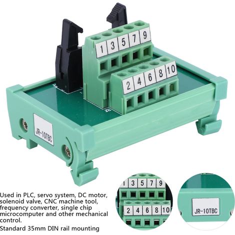 Carte de dérivation PLC IDC-10P, bornier, adaptateur de signal, module adaptateur PLC Moard (1/5)