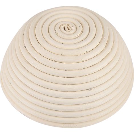 Panier en rotin rond style européen pour levée de pâte à pain, 18 x 9 cm, panier de fermentation naturel (1/5)
