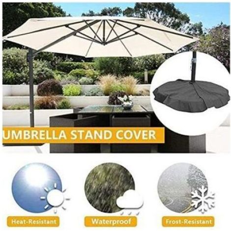 Housse de base de parasol, housse de protection pour pied de parasol, housse de protection portable, protection solaire imperméable (1/5)