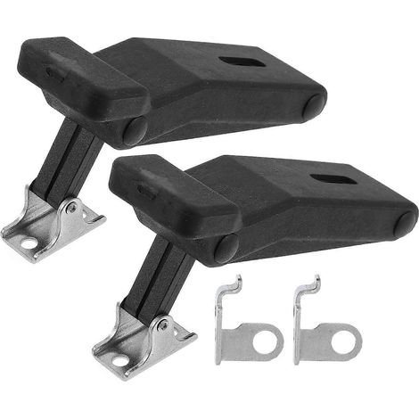 Lot de 2 loquets de porte flexibles de rechange en caoutchouc et métal à point mort (1/5)