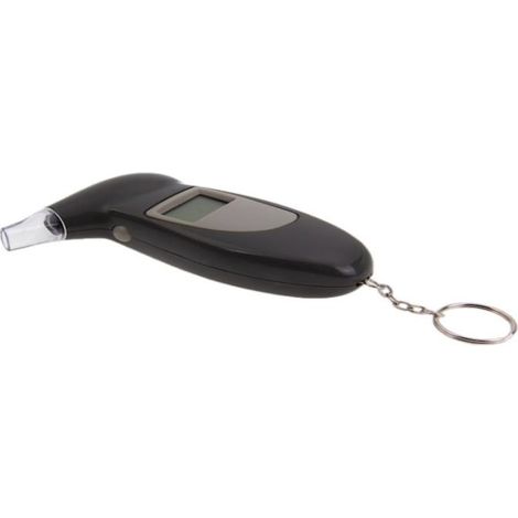 Alcootest portable avec affichage numérique, alcootest de type souffleur pour le contrôle d'alcoolémie au volant, conditionné dans une boîte colorée (équipé de 5 embouts de soufflage). (1/5)