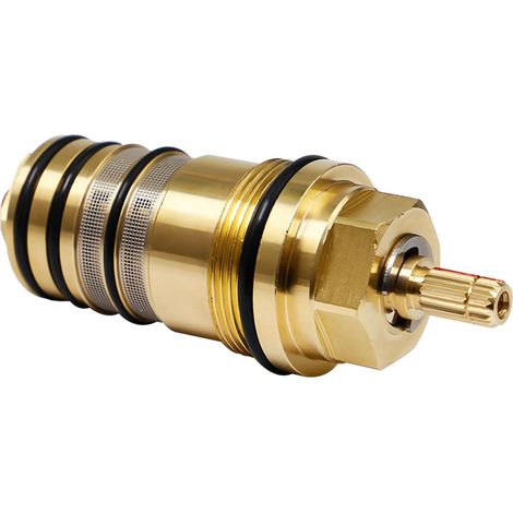 94282000 Cartouche Thermostatique Douche de Rechange en Laiton Unité de Contrôle de Température 3/4" Compatible avec les Douches Ecostat, Thermostat de Baignoire à 2 et 3 Trous (1/5)
